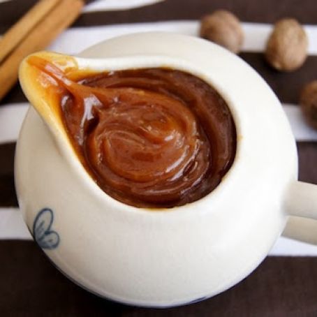 Salted, Spiced caramel sauce