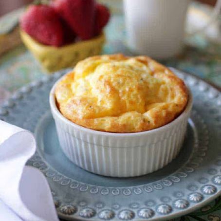 Cheesy Baked Eggs For One
