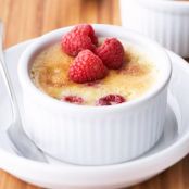 Raspberry Creme Brulee