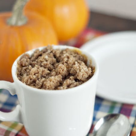 Pumpkin Coffee Cake in a Mug