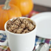 Pumpkin Coffee Cake in a Mug