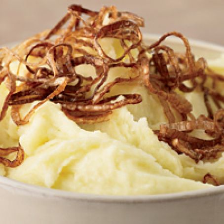 Mashed Potatoes with Crispy Shallots