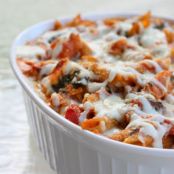Three-Cheese Chicken Penne Pasta Bake