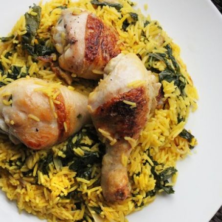 Lemon Chicken and Rice With Kale