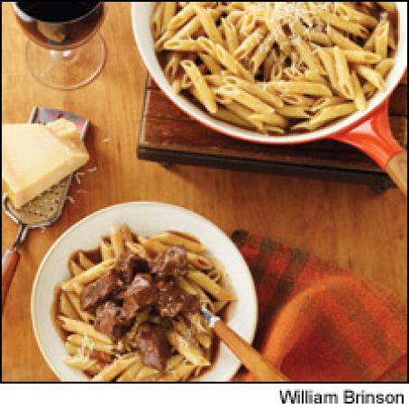 Manzo in Squazet (Beef Ragù Over Pasta)