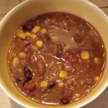 Secret Ingredient Three Bean Slow Cooker Chili