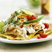 Fish Tostadas with Chile Lime Cream