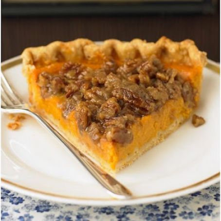 Sweet Potato Pie with Pecan Topping