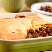 Beefy Cornbread Casserole