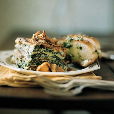 Wild Mushroom and Spinach Lasagna