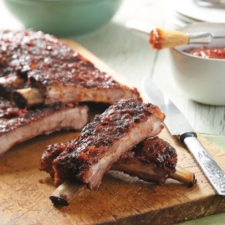 Quick Grilled Pork Ribs
