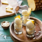 Fresh Pineapple Ice Cream