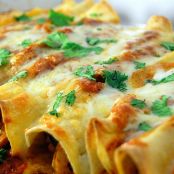 Chicken Enchiladas with Red Chile Sauce