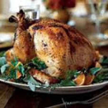 Herb-roasted Turkey with Apple Cider Grav