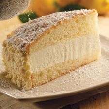 Crumb topped lemon cream cake