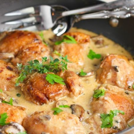 Creamy Chicken & Mushroom Skillet