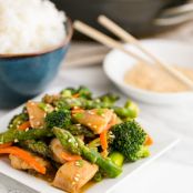 Orange Chicken and Vegetable Stir Fry