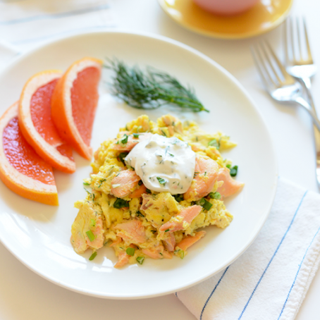 Dill Salmon Scramble