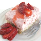 Strawberry Cream on Shortbread