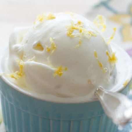 Sweet and Tart Lemon Ice Cream