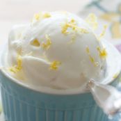 Sweet and Tart Lemon Ice Cream