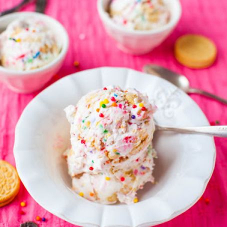Ice Cream: Funfetti Cake Batter Golden Oreo