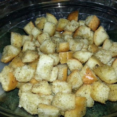 Homemade croutons