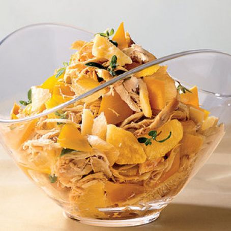 roast chicken and yellow pepper salad insalata di pollo arrosto e peperoni gialli