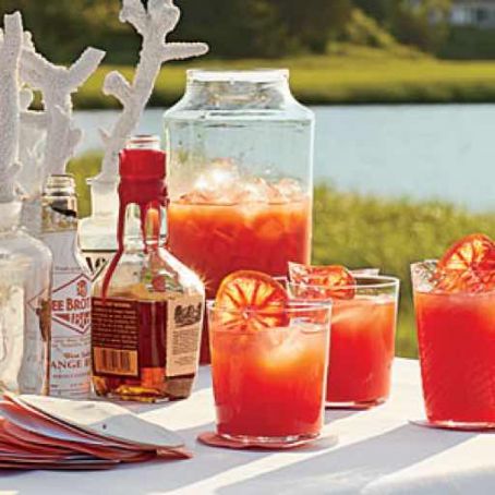 Blood Orange Bourbon Coolers