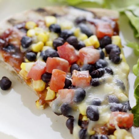 Smoky Corn & Black Bean Pizza