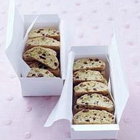 Pistachio Raisin Biscotti