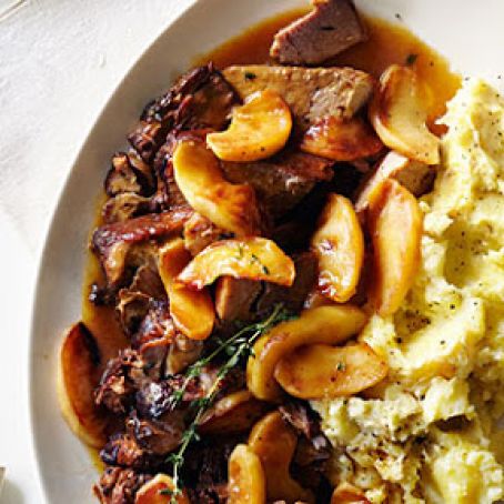 Cider Pork Roast with Apple-Thyme Gravy