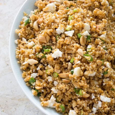 Quinoa Pilaf with Chipotle, Queso Fresco and Peanuts