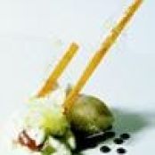 Banana Sorbet with Vanilla and Lime