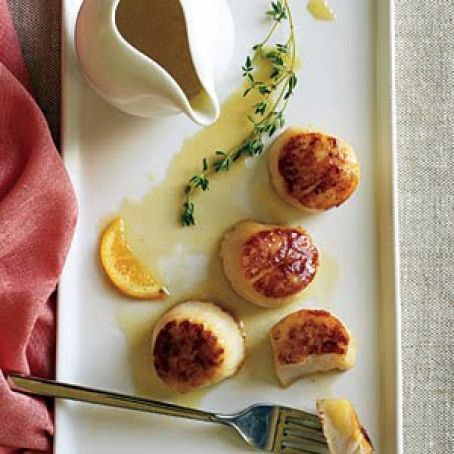 Seared Scallops with Meyer Lemon Beurre Blanc