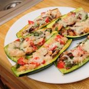 Shrimp Stuffed Zucchini
