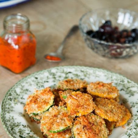 Oven-Baked Zucchini Parmesan Crisps