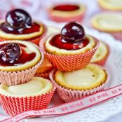 Mini Cheesecakes with Sweet Cherry Sauce | Full Fork Ahead