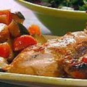 Maple-Orange Chicken with Acorn Squash and Sweet Potatoes