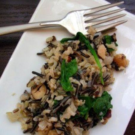 Fresh Spinach Wild Rice