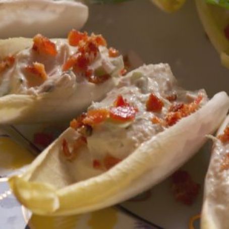 Crab and Bacon Endive Boats