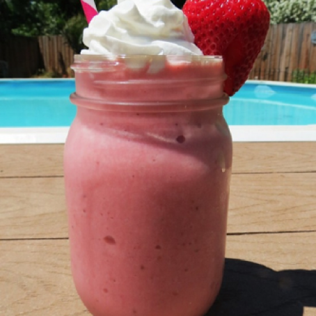 Strawberries and Cream Frappe