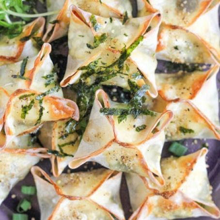 Baked Veggie Wontons