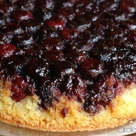 Cherry Cornmeal Upside-Down Cake