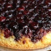 Cherry Cornmeal Upside-Down Cake