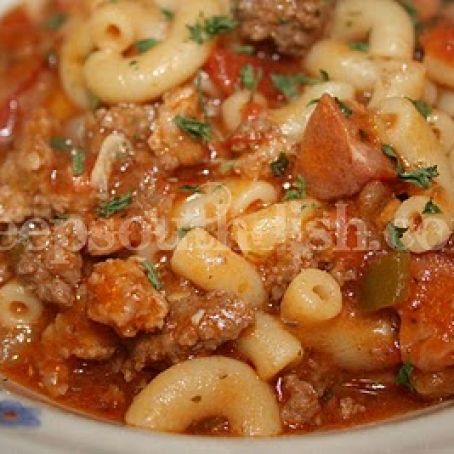 Southern Beef and Sausage Goulash
