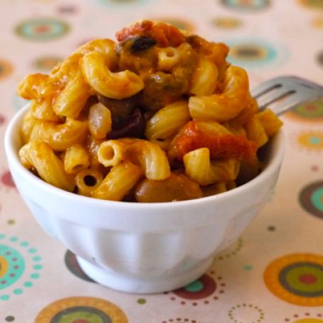 Four Bean Chili Mac & Cheese