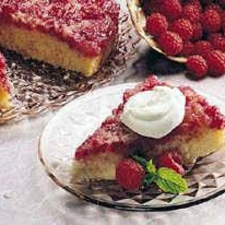 Raspberry Upside-Down Cake