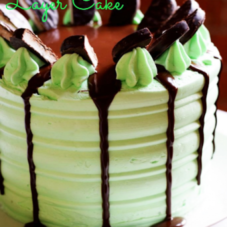 MINT CHOCOLATE LAYER CAKE without video instructions