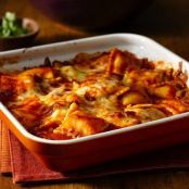Fire Roasted Tomato Ravioli Bake